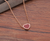 18K Red Agate Heart Necklace