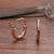 18K Diamond Love Lock Earrings