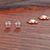 18K Gold Diamond Solitaire Bubble Stud Earrings