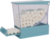 Cotton Roll Dispenser Deluxe Blue