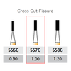 Alpen Speedster FG 557G Cross Cut Fissure Carbide Bur 10/Pk