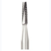 Beavers FG #701 SL (surgical length) taper fissure crosscut carbide bur, clinic