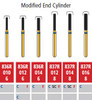Alpen FG #837R.012 Coarse Grit, Modified Shoulder Cylinder Diamond Bur. Package