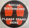 Infection ControlSocial Distancing Self Adhesive Floor Stickers (12Ã¢â‚¬Â, 10/Pack)