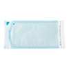 House Brand 5.25' x 10' Self-Sealing Sterilization Pouch 200/Box. Paper/Blue