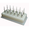 House Brand CN1 FG White Mounted Stone, 12/Pk. Pointed cone/christmas tree