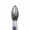 House Brand FG 368.023C Football Shaped, Coarse Grit Diamond Burs, 10/Pk