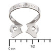 Ivory Clamps #2T winged metal rubber dam clamp, single clamp