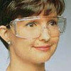Eyesavers Protective Safety Glasses - Clear Frame/Clear Lens. Economical
