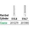 Two Striper FG #515.8 Coarse Diamond Bur, Flat-End Cylinder. Pack of 5
