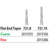 Two Striper FG 721.8 Coarse Diamond Burs, Flat-End Taper. Pack of 5