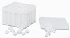Temple White Plastic Dispenser, Holds 4 Cotton Pellet Refills, with #1, #2, #3