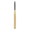 SS White FG #H48L.012 Long Flame Shaped 12 Blade Trimming and Finishing Carbide Bur, 5/Pack.