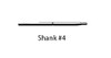 SS White HP (Impact) #701 Cross Cut Fissure, Oral Surgery Carbide Bur, Shank #4