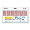 ExactFlow Gutta Percha Points Large, Color Coded, 60 Per Box. Hand jig rolled