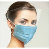 Uniguard Fluidbloq Earloop Mask w/Shield, 4-Ply BLUE 25/Pack