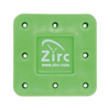 Zirc 8 Hole Neon Green, Magnetic Bur Block with Microban