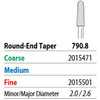 Two Striper Diamond 790.8 Taper Round-End Coarse  5/Pk