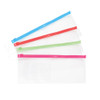 Vinyl Pouches Vinyl PVC w/Colored Zip Pouch, 10"W x 4"H, 144/Pkg.