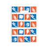 Specialty Scatter Bags Dental Tools in Red and Blue Scatter Bag, 7.5" x 10", 100/Pkg