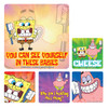 Kids Stickers Sponge Bob Squarepants With Toothbrush 100/Box