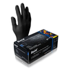 Bold Black Nitrile PF Gloves, 100/Box, Medium