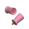 AllPro, Allpro Prophy Cup Long Screw Pedo Ribbed Hot Pink, 12/Pack, L106-P-12