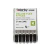 House Brand Deluxe Flex K Files, #40, 21mm, 6/Pkg