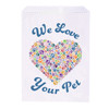 Kids Paper Bags We Love Your Pets 100/Box