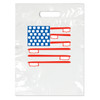 Plastic Bags Small American Flag 100/Box