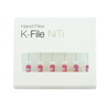 Pac-Dent, NiTi K Hand Files, Assorted Size # 15-40, Length 25 mm, 6/Pack , NKH-15-40-25