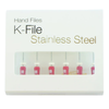 Pac-Dent, Stainless Steel K Hand Files , Size # 55, Length 25 mm, 6/Pack , SKH-55-25