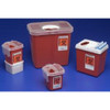 Kendall Phlebotomy Containers 2.2 Qt. Phlebotomy Sharps Container, Red