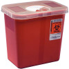 Kendall 8 quart Red Phlebotomy Sharps Container, 1/Pk