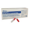 Monoject #400 25 gauge Short (.75') sterile disposable RED plastic hub needles