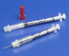 Monoject 1cc Tuberculin Syringe with Needle 25 gauge x 5/8', Accu-tip Flat