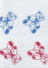 Econoback Teddy Bear print Patient Bibs plain rectangle (13' x 19') 2 Ply