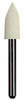 Midgets mini FG rubberized white ultra-fine point for highest polish on