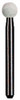 Dedeco 18/RD1 round FG (friction grip) 'White Arkansas' aluminum oxide
