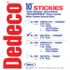 Stickies 10' Velcro-Backed Model Trimmer Disc, Standard - 50 grit. Package of 6