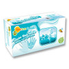 BeeSure Naturals Glacier Nitrile Exam Gloves: Medium 300/Bx. Glacier Blue