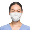 FluidShield White Procedure Mask, Level 1, 50/Bx. Pleat-Style with Ear-Loops