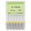 Infection ControlHouse Brand #8, 25 mm stainless steel ISO standard K-File with color-coded