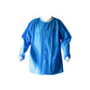 House Brand Blue Disposable Lab Coat, Large, 10/Pk