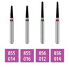 Infection ControlHouse Brand FG 855.014 Coarse, Round End Taper, Single Use Diamond Bur, 10/Pk