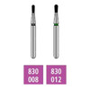 Infection ControlHouse Brand FG 830.010 Medium, Pear, Single Use Diamond Bur, 10/Pk