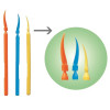 Infection ControlHouse Brand Long poly wedges, Large 100/Pk. No need of the tweezers, just break