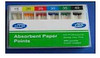 Infection ControlHouse Brand Absorbent Paper Points - #25, Taper size 0.06, 60/Box. Color Coded