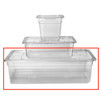 Infection ControlHouse Brand Clear 6' x 12-3/4' x 21' (20.6 qt) Instrument Soaking Tray