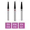 Infection ControlHouse Brand FG 856L.020 Coarse, Round End Taper, Single Use Diamond Bur, 10/Pk